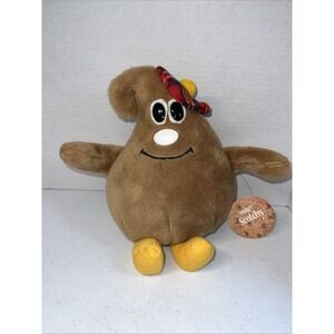 VINTAGE 1984 NESTLE SCOTCHY CHOCOLATE MORSEL STUFFED ANIMAL PLUSH 9.5"